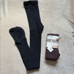 Kensie Black and Brown Women’s Tights